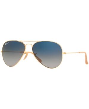 Ray-ban Original Aviator Gradient Sunglasses, Rb3025 58