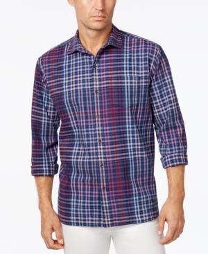 Tommy Bahama Men's Rum Island Plaid Long-sleeve Shirt