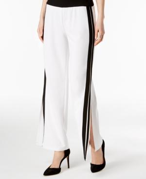I.n.c. Striped Split-leg Pants, Created For Macy's