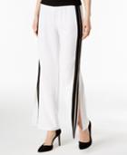I.n.c. Striped Split-leg Pants, Created For Macy's