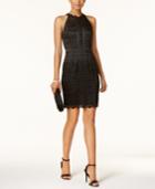 Adrianna Papell Guipere Lace Halter Dress