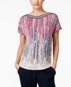Jm Collection Studded Dolman-sleeve Top, Only At Macy's
