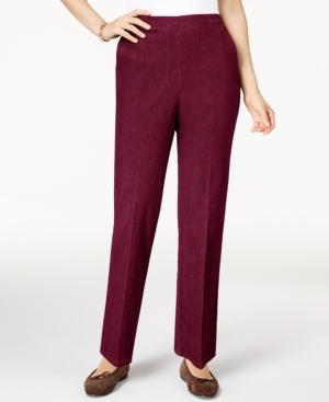 Alfred Dunner Petite Sierra Madre Pull-on Straight-leg Pants