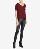 Polo Ralph Lauren Georgette V-neck Shirt