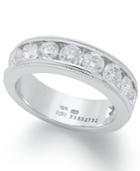 Diamond 18k White Gold Certified Diamond Milgrain Anniversary Band (2 Ct. T.w.)