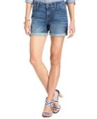 Tommy Hilfiger Cuffed Denim Shorts, Only At Macy's