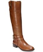 Inc International Concepts Fahnee Leather Wide Calf Riding Boots Women's Shoes