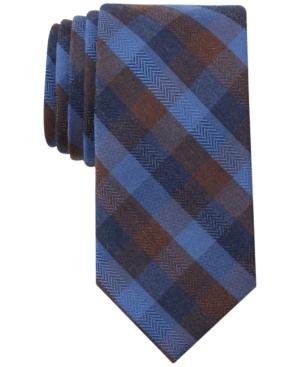 Bar Iii Men's Georgia Plaid Skinny Tie, Created For Macy's