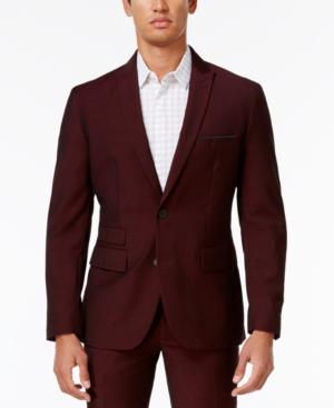 Inc International Concepts Men's Slim-fit Burgundy Blazer, Only At Macy's