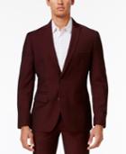 Inc International Concepts Men's Slim-fit Burgundy Blazer, Only At Macy's
