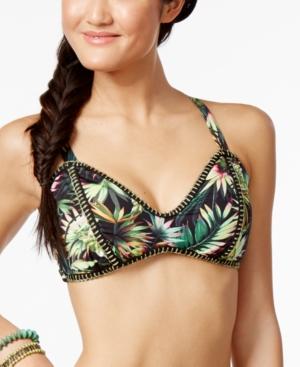 Lucky Brand Coastal Palms Bralette Bikini Top Women's Swimsuit