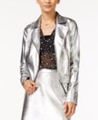 In Awe Of You By Awesomeness Tv Juniors' Metallic Moto Jacket