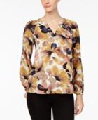 Cable & Gauge Floral-print Top