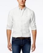 Tommy Hilfiger Men's Custom Fit New England Solid Oxford Shirt, Created For Macy's