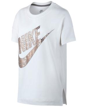 Nike Sportswear Metallic Logo Top