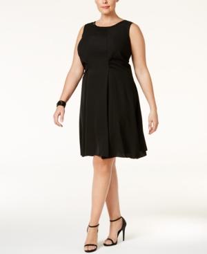 Sl Fashions Plus Size Ruched A-line Dress