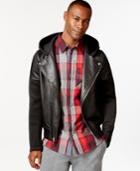 Sean John Hybrid Hooded Motorcycle Jacket