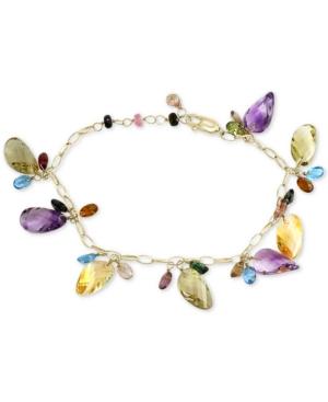 Effy Multi-gemstone Dangle Bracelet (33-1/4 Ct. T.w.) In 14k Gold