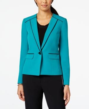 Kasper Pipe-trim Crepe Jacket