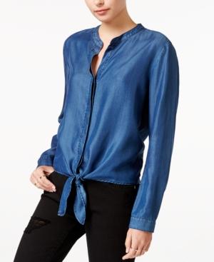 Velvet Heart Lark Chambray Tie-front Shirt