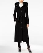 Calvin Klein Faux-fur-trim Hooded Walker Coat