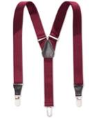 Club Room 25mm Skinny Solid Suspenders, Created For Macy's