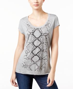 Calvin Klein Jeans Snakeskin-print T-shirt