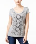 Calvin Klein Jeans Snakeskin-print T-shirt