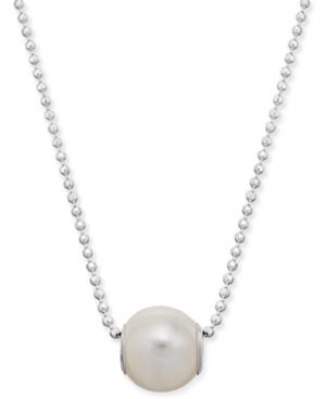 Thomas Sabo Karma Beads Freshwater Pearl (9mm) Pendant Necklace In Sterling Silver