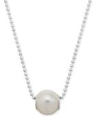 Thomas Sabo Karma Beads Freshwater Pearl (9mm) Pendant Necklace In Sterling Silver