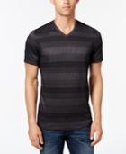 Alfani Men's Stripe V-neck T-shirt, Slim Fit