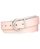 Calvin Klein Reversible Round-buckle Belt, Created For Macy's