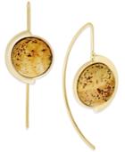 Danielle Nicole Gold-tone Lunar Push-through Earrings