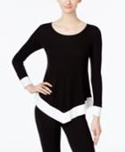Inc International Concepts Colorblocked Handkerchief-hem Sweater, Only At Macy's