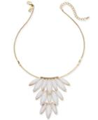 I.n.c. Gold-tone Stone Cluster Statement Necklace, 16 +3 Extender, Created For Macy's