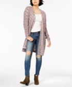 American Rag Juniors' Space-dyed Duster Cardigan, Created For Macy's