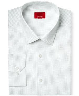 Alfani Spectrum Slim-fit White Pindot Print Dress Shirt, Only At Macy's