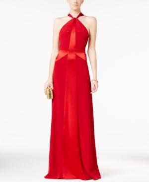 Jill Jill Stuart Racerback Halter Gown