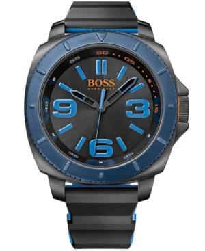 Hugo Boss Men's Boss Orange Sao Paulo Multicolor Silicone Strap Watch 54mm 1513108
