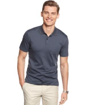 Calvin Klein Core Liquid Cotton Stripe Polo Shirt