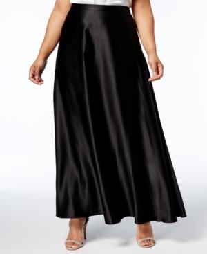 Alex Evenings Plus Size A-line Maxi Skirt