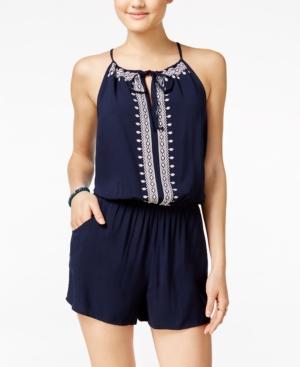 Bcx Juniors' Embroidered Romper