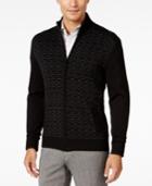 Alfani Men's Dash-line Full-zip Sweater, Created For Macy's