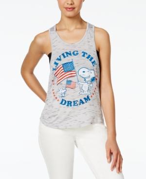 Hybrid Juniors' Peanuts Snoopy Living The Dream Graphic Tank