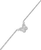 Giani Bernini Sterling Silver Anklet, Cubic Zirconia Butterfly Anklet (1/5 Ct. T.w.)