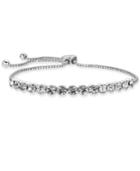 Charter Club Silver-tone Crystal Slider Bracelet, Created For Macy's