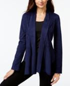 Vakko For Inc International Concepts Faux-suede Draped Jacket, Only At Macy's