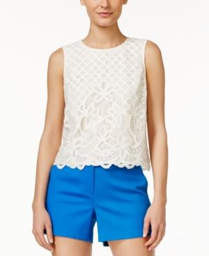 Cece By Cynthia Steffe Sleeveless Lace Blouse