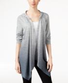 Style & Co. Drape-front Hooded Knit Jacket, Only At Macy's
