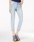 Jessica Simpson Forever Embroidered Cuffed Skinny Jeans